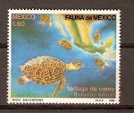 Stamps Mexico -  TORTUGA   DE   CAREY