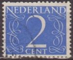 Stamps Netherlands -  Holanda 1946-57 Scott 283 Sello Serie Numeros usado Netherland