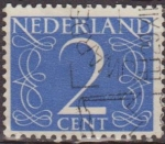 Sellos de Europa - Holanda -  Holanda 1946-57 Scott 283 Sello Serie Numeros usado Netherland