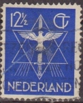 Sellos de Europa - Holanda -  Holanda 1938 Scott 200 Sello Estrella, Paloma y Espada usado Netherland 