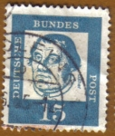 Stamps Germany -  RETRATOS- Luther