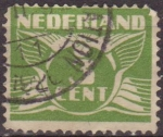 Stamps Netherlands -  Holanda 1924-26 Scott 170 Sello Gull Gaviota 3c usado Netherland 