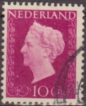 Sellos de Europa - Holanda -  Holanda 1947 Scott 292 Sello Reina Guillermina 10c usado Netherland 