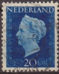 Stamps Netherlands -  Holanda 1947 Scott 295 Sello Reina Guillermina 20c usado Netherland 