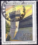Stamps Italy -  Italia 1989 Scott 1785 Sello Arquitectos Francesco di Giorgio Martini (1439-1502) Muro de Corinaldo 