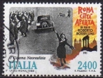 Stamps : Europe : Italy :  Italia 1988 Scott 1754 Sello El Cine Neorealista Italiano Roma Città Aperta de Roberto Rossellini us