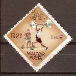Stamps Hungary -  LEVANTAMIENTO  DE  PESAS