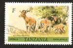 Sellos de Africa - Tanzania -  IMPALA, ( AEPYCEROS MELAMPUS)