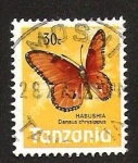 Stamps Africa - Tanzania -  HABUSHIA, (DANAUS CHRYSIPPUS)