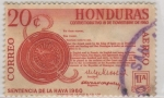 Sellos de America - Honduras -  Sentencia de La Haya 1960