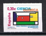 Stamps : Europe : Spain :  Edifil  4310  Ciencia.  " Química. Tabla periódica de los elementos de Mendeléve . "