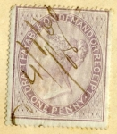 Stamps United Kingdom -  Reina Victoria Ed 1857