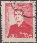 Stamps Iran -  IRAN 1951 Scott 955 Sello Retrato Mohammad Reza Shah Pahlavi Usado