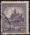 Stamps : Europe : Hungary :  Hungria 1926 Scott 410 Sello Catedral de San Matias usado 16f Magyar Posta Ungarn Hungary Hongrie Un