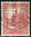Stamps : Europe : Hungary :  Hungria 1926 Scott 411 Sello Catedral de San Matias usado 20f Magyar Posta Ungarn Hungary Hongrie
