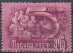 Stamps : Europe : Hungary :  Hungria 1950 Scott 875 Sello 5 Años Plan WM Cultura Maestros usado Magyar Posta M-1177 Ungarn Hungar