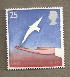 Stamps United Kingdom -  50 Aniversario Naciones Unidas
