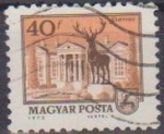 Stamps Hungary -  Hungria 1972 Scott 2196 Sello Edificios Oficiales Plaza Principal Szarvas usado Magyar Posta M-2825 