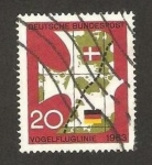 Stamps Germany -  271 - Inauguración de la linea directa Alemania Dinamarca en barco