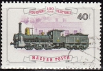 Stamps Hungary -  Hungria 1976 Scott 2443 Sello Tren Locomotora de 1875 y Enese Station Matasello de favor