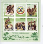 Sellos de America - Cuba -  Pioneros-Exploradores