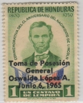 Stamps Honduras -  Abraham Lincoln