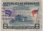 Stamps Honduras -  Choza en que nació Lincoln