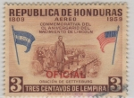 Stamps Honduras -  Oración de Gettysburg