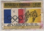 Sellos de America - Honduras -  Pre Olímpica de México 1968