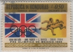 Stamps Honduras -  Pre Olímpica de México 1968