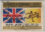 Sellos de America - Honduras -  Pre Olímpica de México 1968