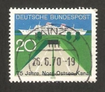 Stamps Germany -  493 - 75 anivº del canal del mar Báltico