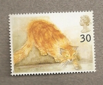 Stamps United Kingdom -  Gatos