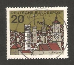 Stamps Germany -  vista de la ciudad de stuttgart