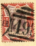 Stamps United Kingdom -  Reina Victoria, año 1887