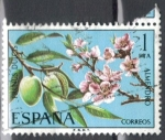 Stamps : Europe : Spain :  ESPANA 1975 (E2254) Flora - Prunus dulcis 1p h 6