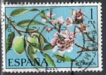 Stamps : Europe : Spain :  ESPANA 1975 (E2254) Flora - Prunus dulcis 1p h 3 INTERCAMBIO