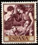 Stamps Spain -  Entierro de santa Catalina - Zurbaran