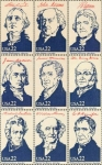 Stamps : America : United_States :  PRESIDENTES DE LOS ESTADOS UNIDOS