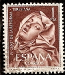 Stamps : Europe : Spain :  IV centenario de la Reforma Teresiana - Santa Teresa de Bernini