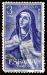 Stamps Spain -  IV centenario de la Reforma Teresiana - Santa Teresa de Velázquez