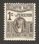 Sellos de Africa - Tnez -  tasa, mascara
