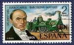 Stamps Spain -  Edifil 2173 Ferrocarril Barcelona-Mataró 2