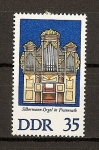 Stamps Germany -  DDR Organos de Silbermann