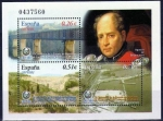 Stamps : Europe : Spain :  ESPAÑA 2003 3967 HB Sellos ** Escuela de Ingenieros de Caminos, Canales y Puertos de Madrid