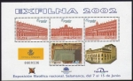 Stamps : Europe : Spain :  ESPAÑA 2002 3906 HB Sellos ** EXFILNA Salamanca Plaza Mayor