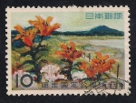 Stamps : Asia : Japan :  Flores de Abashiri Quasi (Parque Nacional).