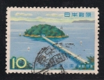 Stamps Japan -  Mikawa Bay Quasi (Parque Nacional).