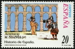 Sellos del Mundo : Europe : Spain : ESPAÑA - Casco antiguo y Acueducto de Segovia