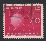 Stamps Japan -  Ondas de radio.